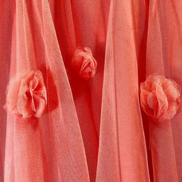 American Girl Skirt Tulle Peach Size 14 - Picture 2 of 5